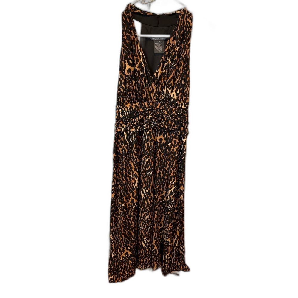 Jones Wear Animal Print Maxi Dress Size 12